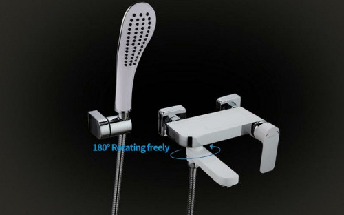 Смеситель для ванны Gappo G48 G3248 Белый Хром латунь на стену