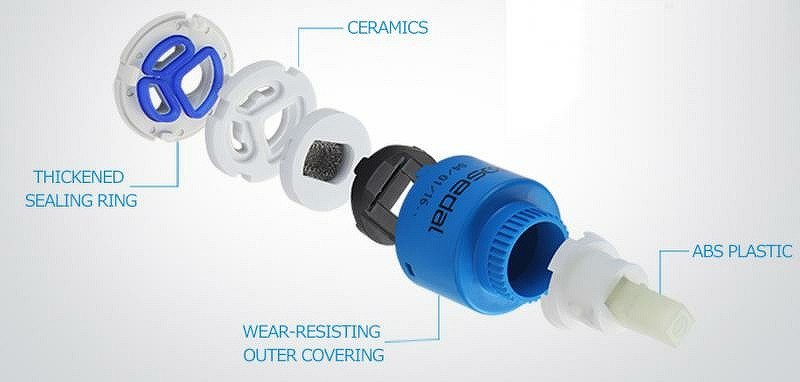 Смеситель для ванны Gappo G48 G3248 Белый Хром латунь на стену