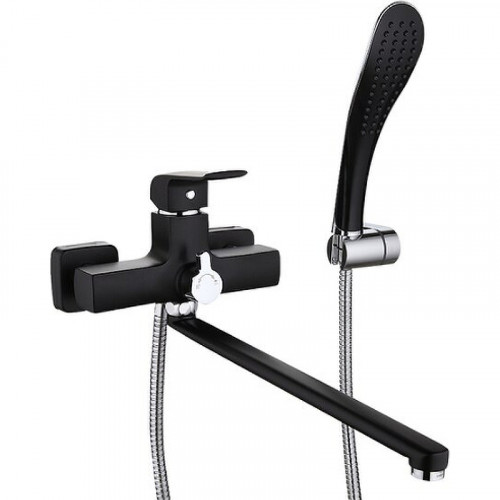 Смеситель для ванны Gappo G50 G2250 универсальный Черный матовый латунь на стену