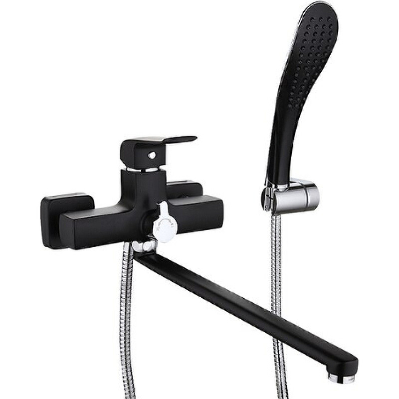 Смеситель для ванны Gappo G50 G2250 универсальный Черный матовый латунь на стену