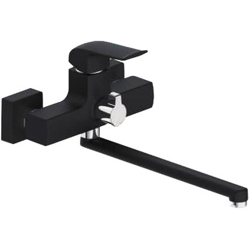 Смеситель для ванны Gappo G50 G2250 универсальный Черный матовый латунь на стену