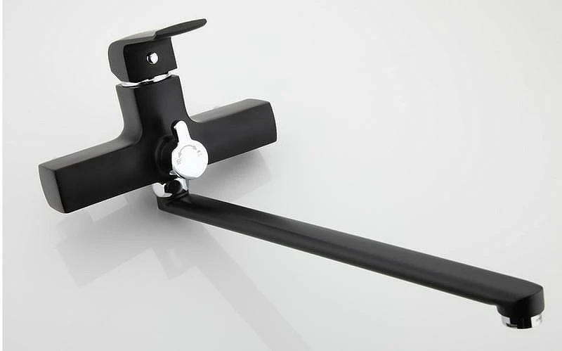 Смеситель для ванны Gappo G50 G2250 универсальный Черный матовый латунь на стену