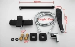 Смеситель для ванны Gappo G50 G2250 универсальный Черный матовый латунь на стену