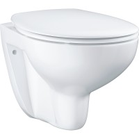 Комплект унитаза с инсталляцией Grohe Solido Compact 39586000 с сиденьем Микролифт и клавишей смыва Хром фарфор подвесной