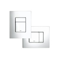 Комплект унитаза с инсталляцией Grohe Solido Compact 39586000 с сиденьем Микролифт и клавишей смыва Хром фарфор подвесной