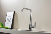 Смеситель для кухни Aquatek Вега AQ1081CR Хром латунь