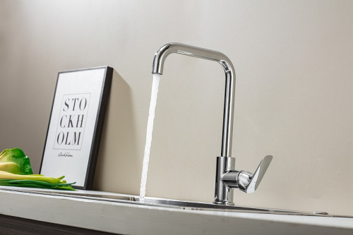 Смеситель для кухни Aquatek Вега AQ1081CR Хром латунь