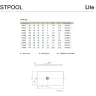 Душевой поддон из искусственного камня Stpool Lite 100х80 1237478 White Matt