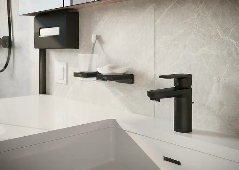 Стакан для зубных щеток Hansgrohe AddStoris 41749670 Черный матовый