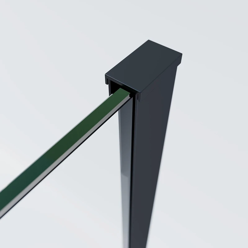 Душевой уголок Vincea Soft 2 130x90 VSR-3SO29013CLB профиль Черный стекло прозрачное