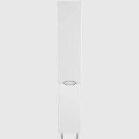 Шкаф пенал Style Line Марелла 30 L Люкс Plus СС-00002445 с бельевой корзиной Белый матовый антискрейтч МДФ / ЛДСП