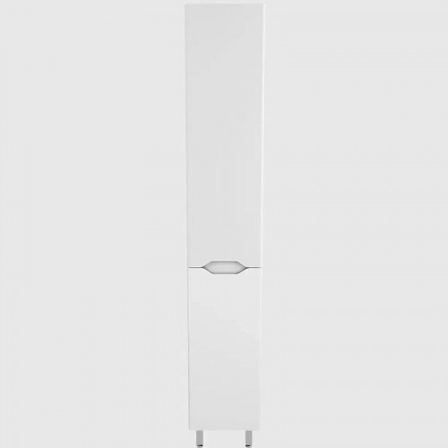 Шкаф пенал Style Line Марелла 30 L Люкс Plus СС-00002445 с бельевой корзиной Белый матовый антискрейтч МДФ / ЛДСП