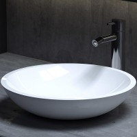 Раковина-чаша Salini Callista 37 105 1101205SM Белая матовая искусственный камень (литьевой мрамор) накладная