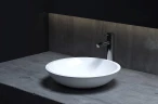 Раковина-чаша Salini Callista 37 105 1101205SM Белая матовая искусственный камень (литьевой мрамор) накладная