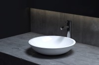 Раковина-чаша Salini Callista 37 105 1101205SM Белая матовая искусственный камень (литьевой мрамор) накладная