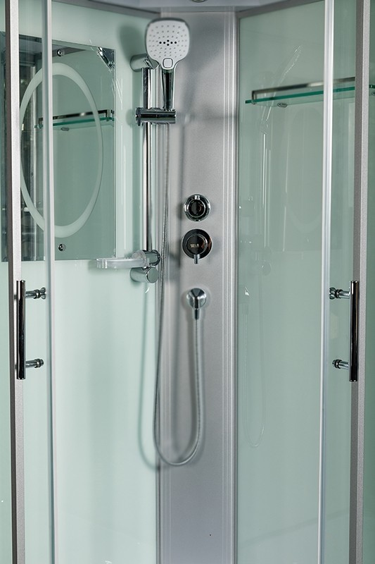 Душевая кабина WeltWasser WW500 Halle 802 80x80 10000003241 профиль Хром стекло прозрачное