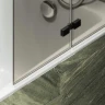Шторка для ванны Maybah Glass MGV-575-6 515х1400 складная 2 секции Черный стекло бронзовое матовое