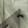 Шторка для ванны Maybah Glass MGV-575-6 515х1400 складная 2 секции Черный стекло бронзовое матовое