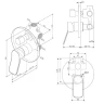 Смеситель для душа AM.PM X-Joy F85A55022 цвет Черный матовый