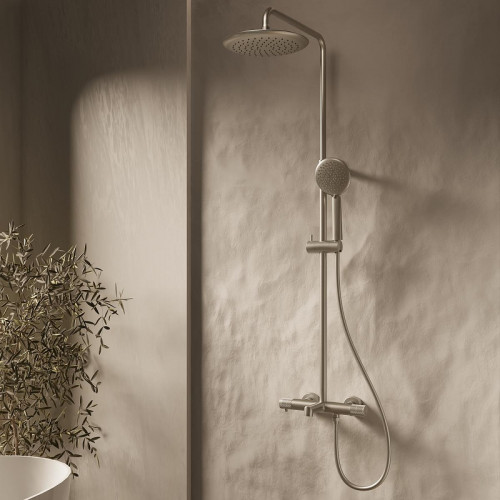 Душевая система Vincea Desire VSFS-1D1TBN с термостатом цвет Брашированный никель