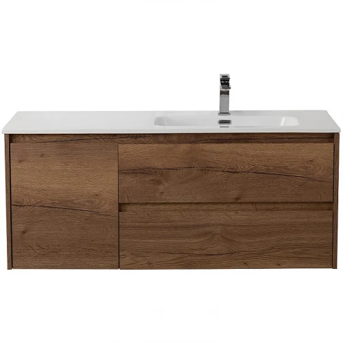 Тумба под раковину BelBagno Kraft 120 R KRAFT-1200-2C-1A-SO-RT-R подвесная Rovere Tabacco МДФ / ЛДСП