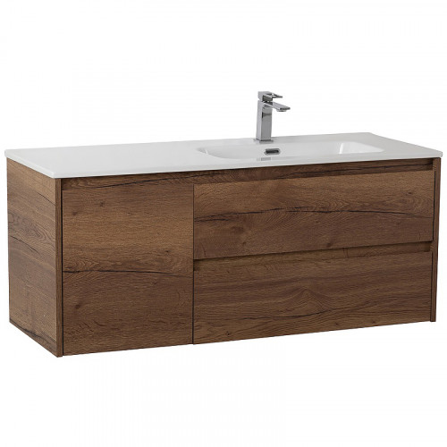 Тумба под раковину BelBagno Kraft 120 R KRAFT-1200-2C-1A-SO-RT-R подвесная Rovere Tabacco МДФ / ЛДСП