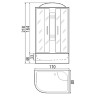 Душевая кабина River Dunay 110x80 MT R 10000001456 с поддоном