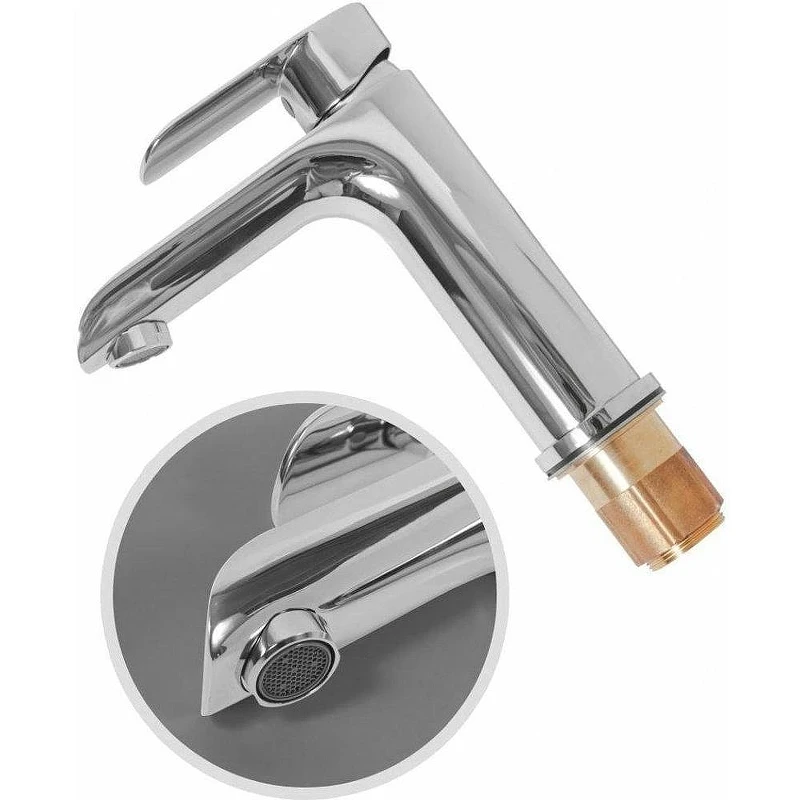 Смеситель для раковины Hansberge Opera H1033C цвет Хром