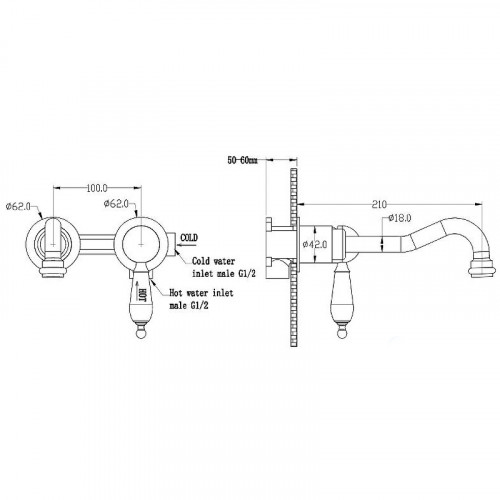 Смеситель для раковины Boheme Medici 307-SW Бронза