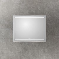 Зеркало BelBagno Kraft 100 SPC-KRAFT-1000-800-LED-TCH-WARM с подсветкой Сатин с сенсорным выключателем и подогревом стекло