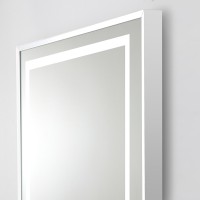Зеркало BelBagno Kraft 100 SPC-KRAFT-1000-800-LED-TCH-WARM с подсветкой Сатин с сенсорным выключателем и подогревом стекло