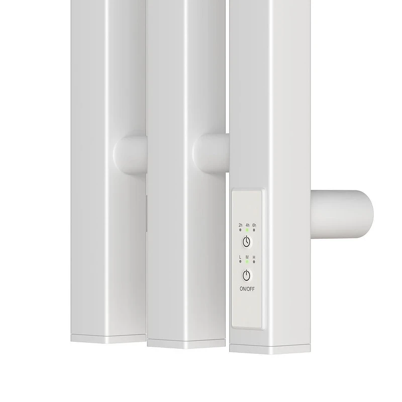 Электрический полотенцесушитель APEXTERMO Sirius 1100x120 SR10112WM с крючками цвет Белый матовый
