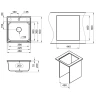 Кухонная мойка Point Мисти 46 PN3011AL Серая