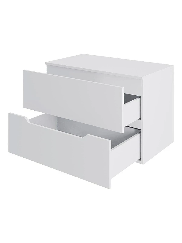 Тумба с раковиной Orange Line 70 Li-70TuwMDF+B04-500W подвесная цвет Белый матовый