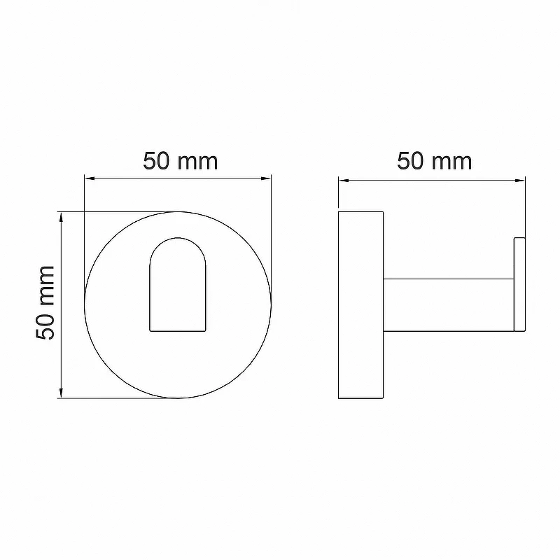 Крючок WasserKRAFT Asphe K-77723 Розовое золото