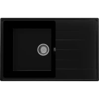 Кухонная мойка Ulgran Quartz Prima 780-07 Уголь искусственный камень (литьевой мрамор) встраиваемый