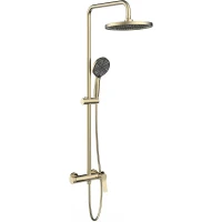 Душевая система Vincea Arco VSFS-4AR1BG Брашированное золото латунь на стену