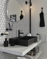 Раковина Jacob Delafon Vivienne 60 EXBH112-NGM Черная матовая фарфор подвесная, накладная