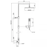Душевая система Webert Comfort AC0675015PVC Хром латунь на стену