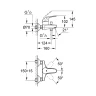 Смеситель для ванны Grohe Euroeco New 32743000 Хром латунь на стену