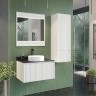 Тумба с раковиной Comforty Марсель 75 00-00012270 подвесная Белая МДФ / ЛДСП