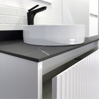 Тумба с раковиной Comforty Марсель 75 00-00012270 подвесная Белая МДФ / ЛДСП