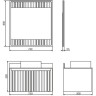 Тумба с раковиной Comforty Марсель 75 00-00012270 подвесная Белая МДФ / ЛДСП