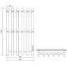Электрический полотенцесушитель Melodia della vita Etude Electro Ferrum 100х33 П6 MTREEF10033bk Черный