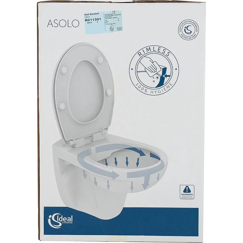 Унитаз Ideal Standard Asolo R011301 подвесной с сиденьем Микролифт фарфор подвесной