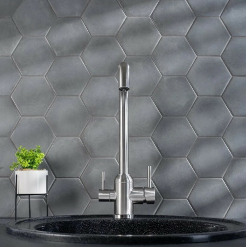 Смеситель для кухни Ростовская Мануфактура Сантехники SUS124-017F-015 Нержавеющая сталь нержавеющая сталь