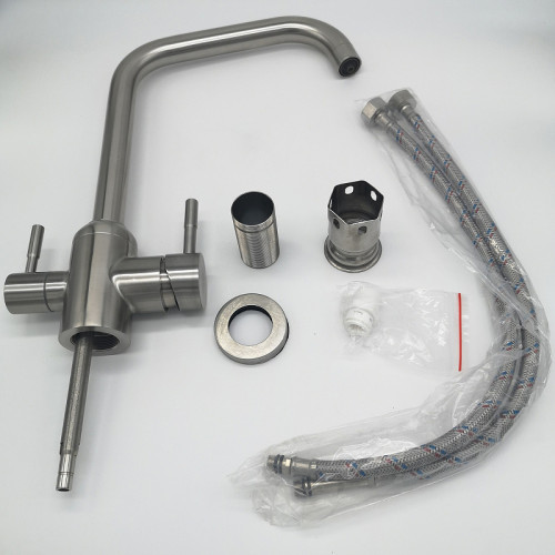 Смеситель для кухни Ростовская Мануфактура Сантехники SUS124-017F-015 Нержавеющая сталь нержавеющая сталь