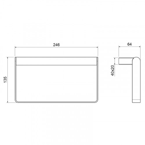 Кольцо для полотенец Timo Luiro 18550/03 цвет Черный матовый