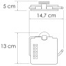 Держатель туалетной бумаги WasserKRAFT Tauber K-64425 с крышкой Никель