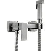 Гигиенический душ со смесителем Frap F7504-5 Сатин латунь на стену